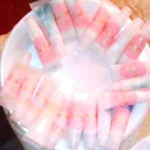 Homemade lip gloss and chapstick